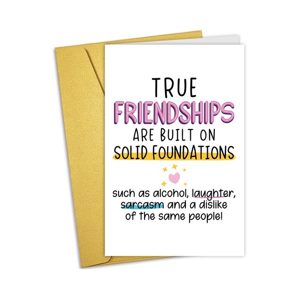 Nchigedy Funny Friendship Card for Her Him, Best Friend Birthday