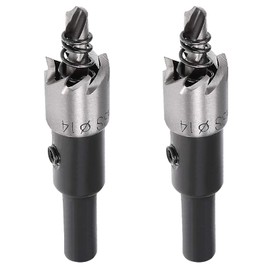 12mm HSS Drill Bit Hole Saw Cutter,HSS Hole Saw Kit, Hole Saw Drill Bit Set Cutter Tool, High Speed Steel Hole Saw Cutting Kit, HSS Drill Bit for Metal Alloy Wood (2 Pcs)