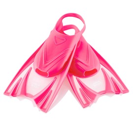 Aqua Speed Training Fins Soft for Children I Short Fins Pink I Swimming Fins I Short Fins Girls Child I Swimming Pool Fins I Snorkelling I Training I Pink Size 25-29 (S) I Frog