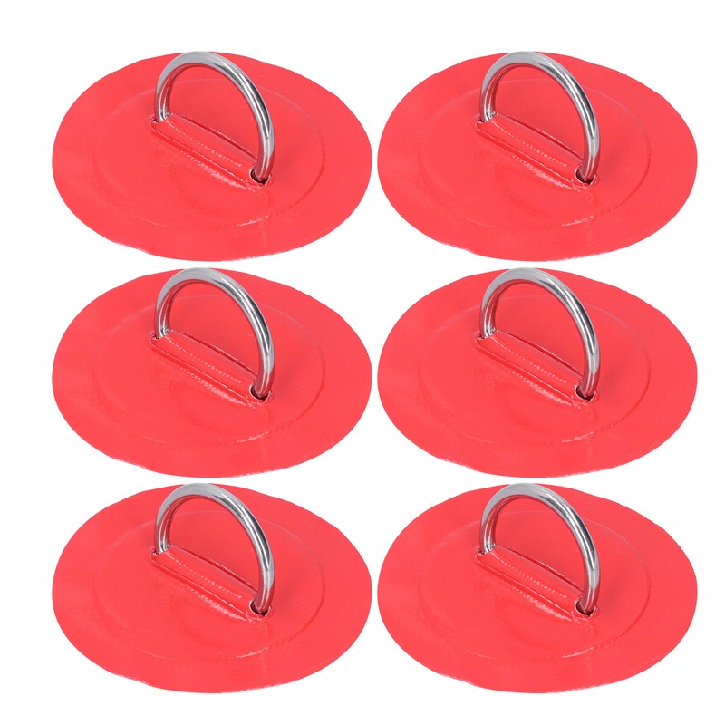 6pcs Inflatable Boat Kayak DRing Pad Patch Marine Fixed Buckle