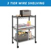 Guan River 3 Tier Wire Shelving Wire Basket Shelf Storage