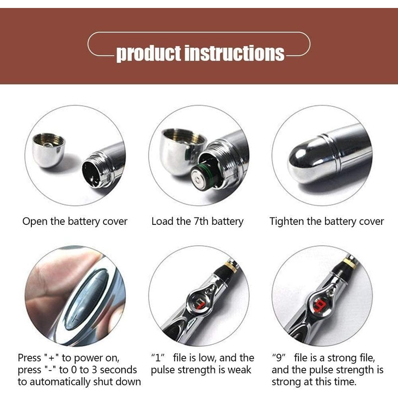 Pluma de Acupuntura Electrónica Uplayteck – 3 en 1 con