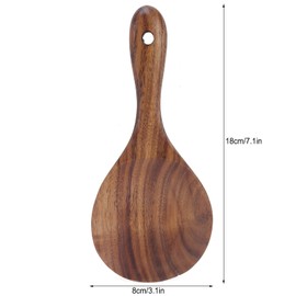 Rice Paddle Spoon, Wooden Non Stick Rice Scooper Paddle Serving Spoons Kitchen Utensils for Rice Potato Salads Desserts