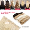 Clip In Hair Extensions 1 Pcs 5 Clips Half Full