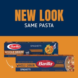 Barilla Whole Grain Spaghetti Pasta, 16 oz. Box (Pack of 20) - Non-GMO, Made With 100% Whole Grain Durum Wheat - Great Source of Fiber