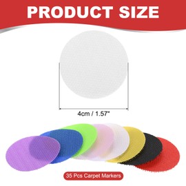 PATIKIL 1.6" Carpet Spot Markers, 35Pcs Circle Floor Dots Markers Carpet Spots for Teacher Classroom Decoration Elementary Preschool Supplies, White
