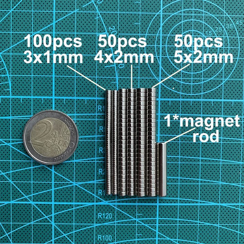 100pcs 3x1mm, 50pcs 4x2mm, 50pcs 5x2mm (Actual Size) - 200PCS