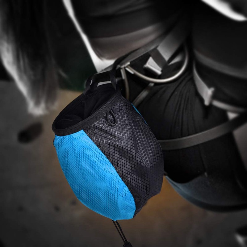 Climber Chalk Bag, Powder Bag Dirt-Proof Ployester Rock Climbing Bag,
