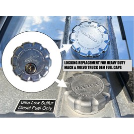 Road Superior Truck Parts 3” Locking Diesel Fuel Cap for Volvo VNL Series Low Sulfur Fuel Tanks