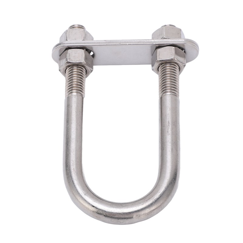 12x130mm Marine Bow Stern Eye U Bolt with Adjustable Screw