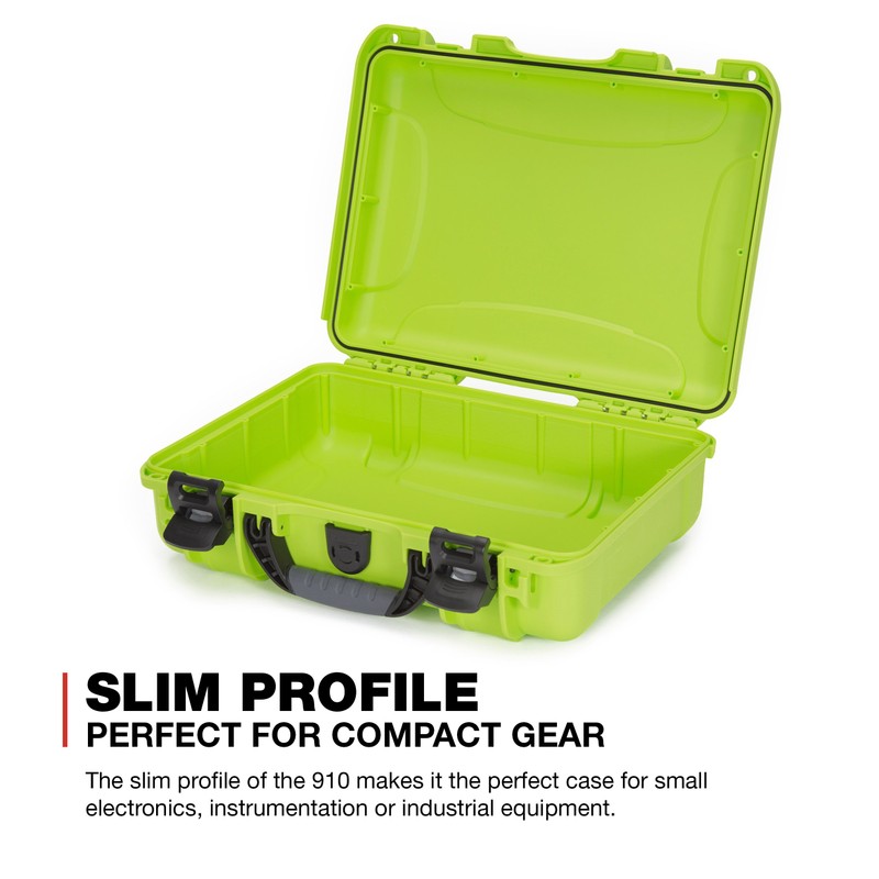 Nanuk 910 Waterproof Hard Case Empty - Lime