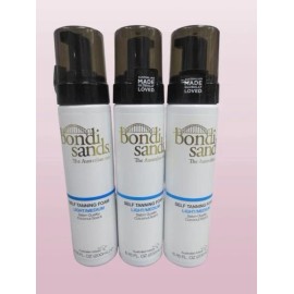 BONDI SANDS SELF TANNING FOAM "LIGHT/MEDIUM" COCONUT SCENT 6.76 OZ LOT OF 3