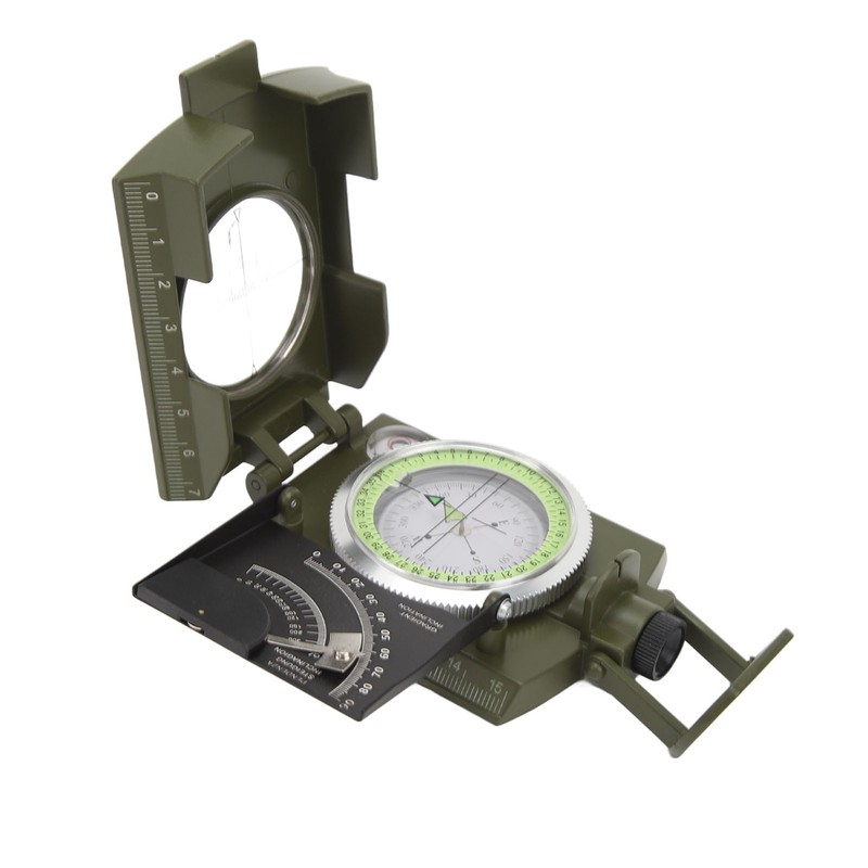 Compass Multifunctional Accurate Waterproof Hand Held Metal Compass for Hiking