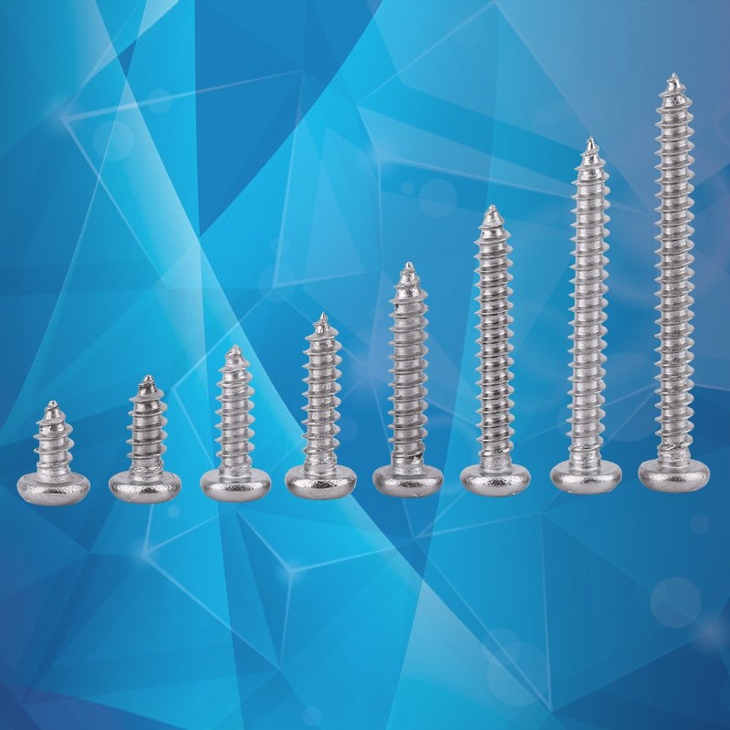 Pack of 200 SS Grade 304 Stainless Steel M3 Self-Tapping