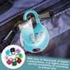 Pack of 8 Mini Padlock, Combination Lock, 3 Digit Resettable,