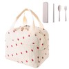 JBLJDWD Lunch Bags for Women, Lunch Bag Strawberry White Lunch