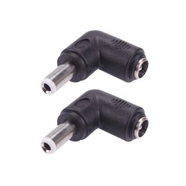 90 Degree Angle DC 5.5 x 2.5 mm to 5.5 x 2.1 mm Adapter Male to Female Pack of 2 Low Voltage Adapter Low Voltage Female 2.1 2.5