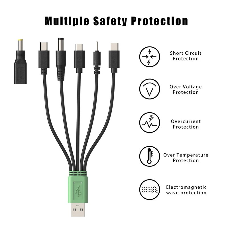 BOEEA USB Ladegerät Ladekabel für Hundehalsband, 6-in-1 Netzadapter für Trainingshalsband,