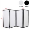 ECOTRIC Portable DJ Facade Booth Foldable Cover Screen with White/Black