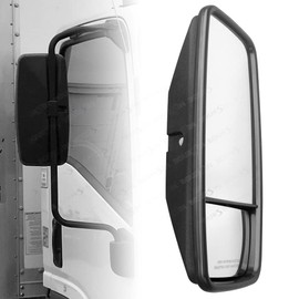 Side Door Mirror Heated LH For ISUZU NPR NPR-HD NQR NRR 2008-2021 Diesel Gas (Driver side (Heated))