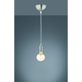 Trio Leuchten Cord 310100107 Pendant Light Metal Nickel Matt Excl. 1 x E27