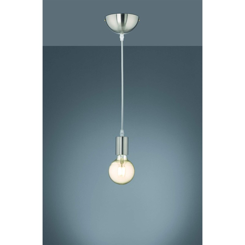 Trio Leuchten Cord 310100107 Pendant Light Metal Nickel Matt Excl.