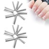 ZJchao 18 Piezas de Manicura Francesa, Puntas para Decoración de