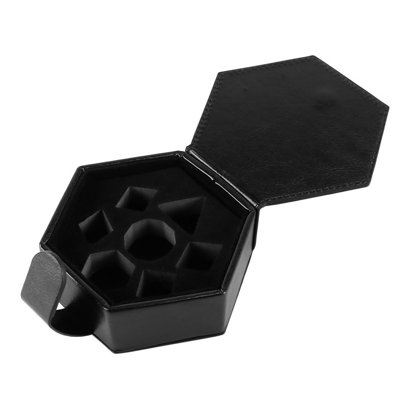 Laroal 7 Dice Box Tray Hexagonal Dice Box Dice Tray