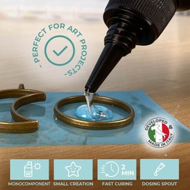 Resina UV Trasparente per Bijoux e Gioielli con indurimento Veloce (200 gr)