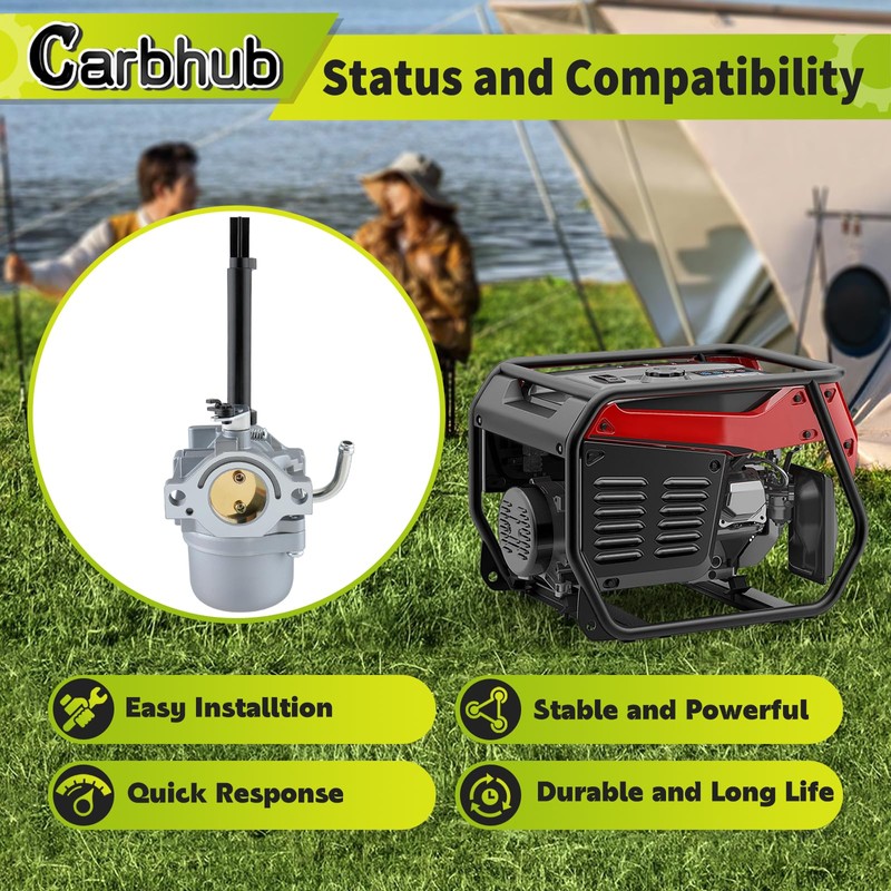 Carbhub Carburetor Fit for Husky 5000 w Generator Huskee 35-Ton