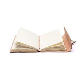 LivuX Heart Notebook with Faux Leather Cover - 18 x 13 cm - 250 g - 100 Blank Pages - Recycled Paper - With Metal Lock 1307