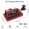 CW Morse Code Key - Heavy Auto Camel Back Telegraph