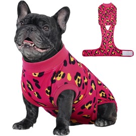 Kuoser Kuoser Dog Recovery Suit for Dogs After Surgery,Professional Surgical Onesie for Female Male Dogs Spay Neuter,Soft Dog Surgery Suit Bodysuit for Abdominal Wounds Skin Disease,Rose S