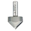 Trend Professional Chamfer V Groove Cutter, 45-Degree, 1/2 Inch Shank,