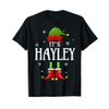 It's Hayley Elf Lustiger personalisierter Name Weihnachten Hayley T-Shirt