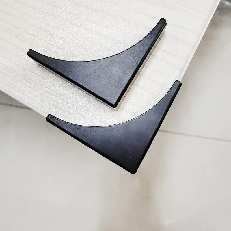 4 Pcs Black Metal Corner Protector Box Edge Safety Guard