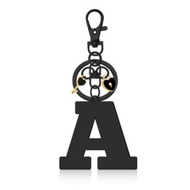 Initial Letter Keyring Letter A-Z Keychain Heart Initial Keychain Gifts for Women Wife Girlfriend Daughter Graduation Birthday Gift Alphabet Initials Keyring for Purse Backpacks Handbags (Letter A)
