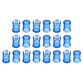 PATIKIL 5mm Emitting Diode Holder, 20 Pack LED Holder Clip Mounting Bracket Socket Cap for Lamp Bulb Bezel Mount Panel LED Display, Blue