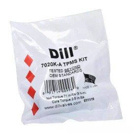 Dill 7020K TPMS SERVICE PACK KIT w/ NUT VALVE CORE WASHER O-RING