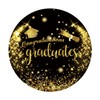 DORCEV Congratulations Graduates Round Backdrop Cover 7.2x7.2ft Polyester Photography Backdrop