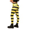 Tipsy Elves Bumble Bee Striped High Waisted Leggings w/Keypocket at