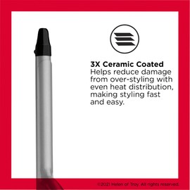 Revlon Perfect Heat Triple Ceramic Curling Iron | For Silky Smooth Spiral Curls (1/2 in)