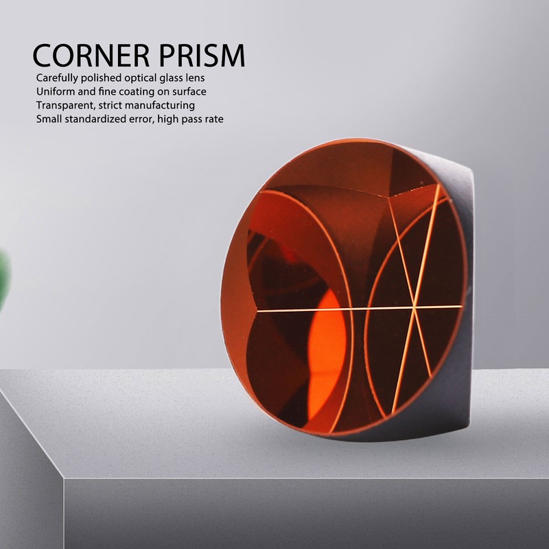 Corner Prism Cube Copper Coated Plated Trihedral Retroreflector Optical Glass