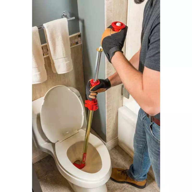RIDGID K-6P Hybrid Toilet Snake Auger Cable Extends 6' Integrated