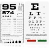 Snellen Rosenbaum 포켓 차트 - 시력 검사용 스넬렌 로젠바움 6.5x3.5인치