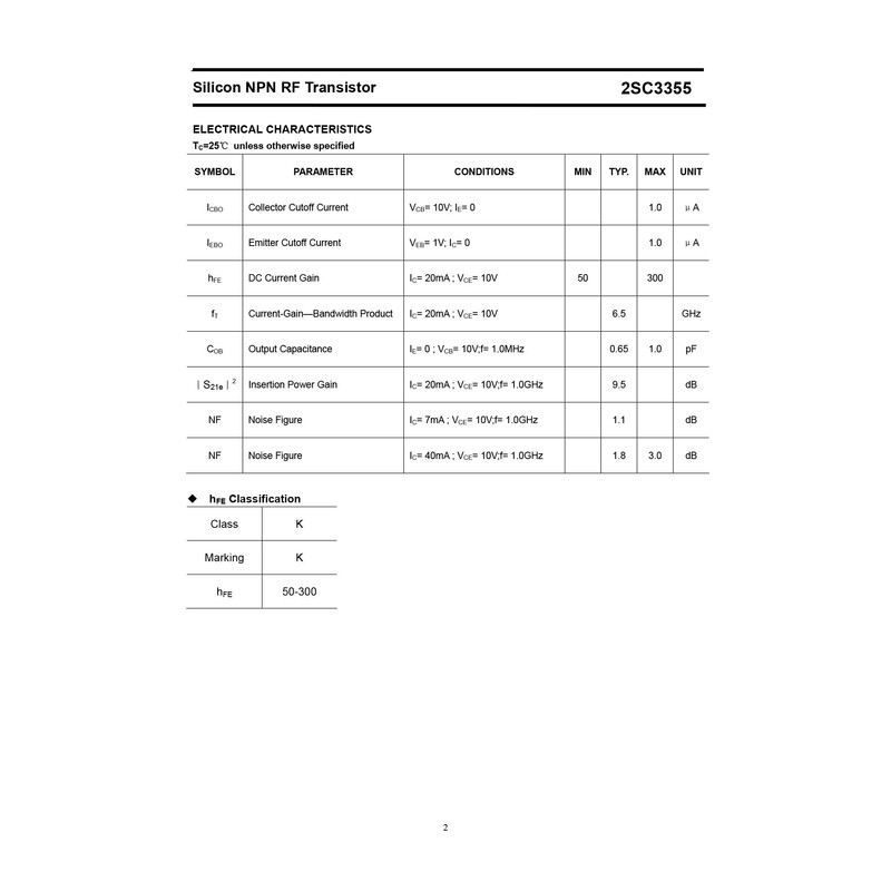 Chanzon 50 pieces 2SC3355 TO-92 NPN transistor 0.1A