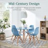 Best Choice Products 5-Piece Dining Set, Compact Mid-Century Modern Table