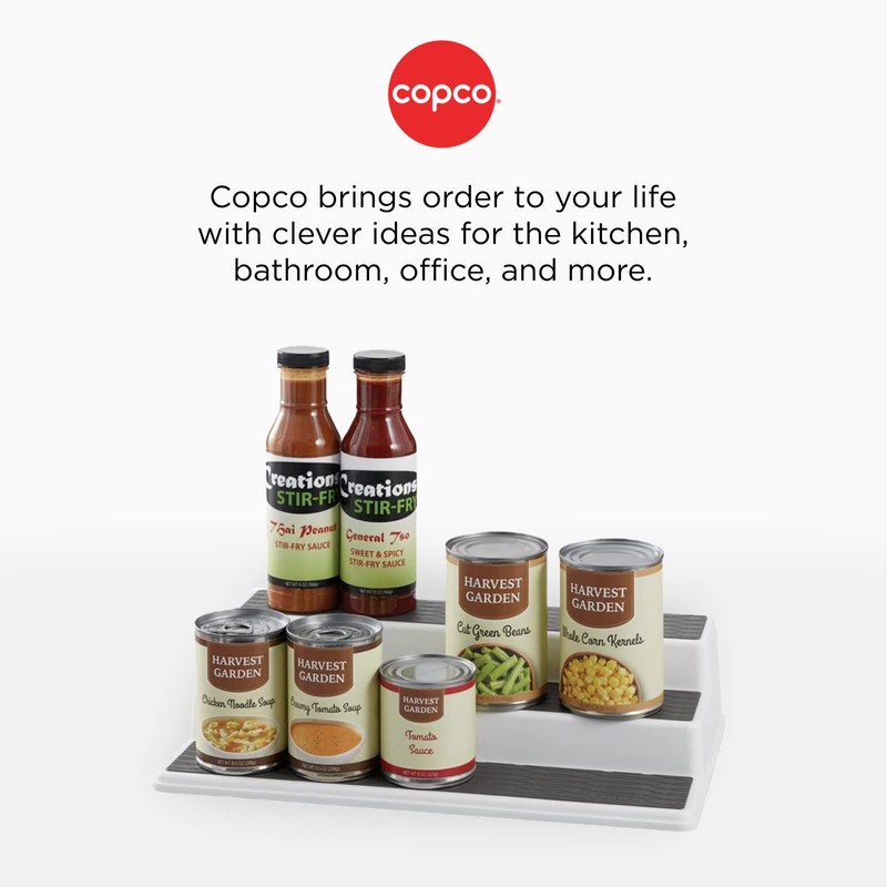 Copco 3-Tier Spice Rack Organizer for Cabinet or Pantry, 10-Inch