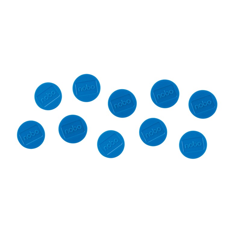 Nobo Magnetic Whiteboard Magnets, 38 mm, Pack of 10, 1915313,