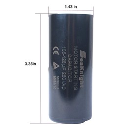 105-126 uf MFD Capacitor 220-250VAC,Motor Start Capacitor Replacement for Compatible with Franklin 1HP, 1.5hp and 2HP Well Pump Control Box Pack of 2